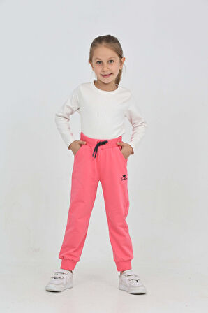 Toontoy Kız Çocuk Taç Nakışlı Eşofman Alt