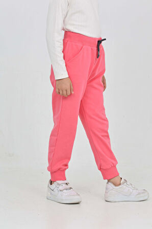 Toontoy Kız Çocuk Taç Nakışlı Eşofman Alt