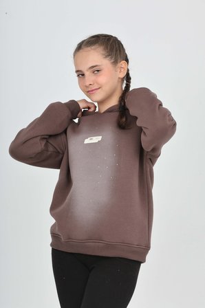 Toontoy Kız Çocuk Taş Dizaynlı Sweatshırt