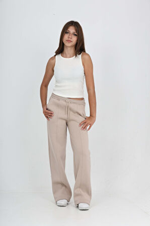 Toontoy Kız Çocuk Nervür Detaylı Eşofman Alt