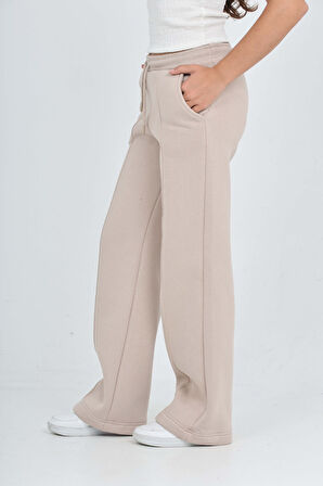 Toontoy Kız Çocuk Nervür Detaylı Eşofman Alt