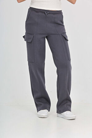 Toontoy Kız Çocuk Kargo Cep Detaylı Eşofman Alt