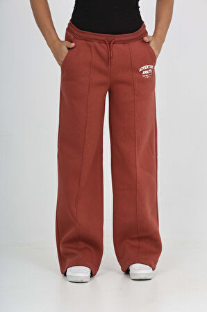 Toontoy Kız Çocuk Bol Paça Baskılı Eşofman Alt