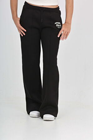 Toontoy Kız Çocuk Bol Paça Baskılı Eşofman Alt