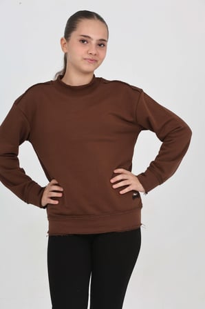 Toontoy Kız Çocuk Happen Nakışlı Sweatshırt