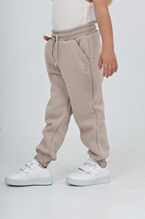 Toontoy Kız Çocuk T Logo Nakışlı Eşofman Alt