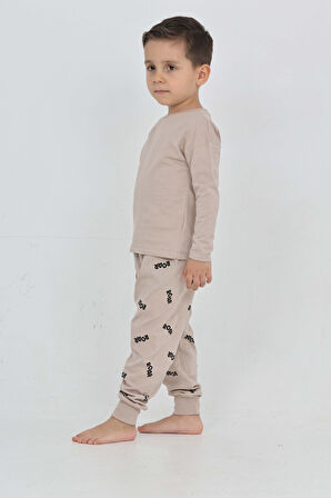Toontoy Erkek Çocuk Roar Baskılı Pijama Takım