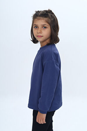 Toontoy Kız Çocuk Fiyonk Kabaran Baskılı Sweatshirt