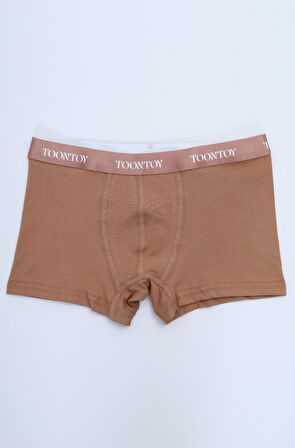 Toontoy Erkek Çocuk Kemer Yazı Baskılı 4lü Paket Boxer 