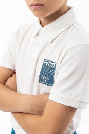 Toontoy Erkek Çocuk 2'li Şortlu Takım Polo Yaka Kısa Kollu Düğmeli T-shirt - Beli Lastikli Bağlamalı Şort 25022