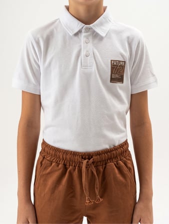 Toontoy Erkek Çocuk 2'li Şortlu Takım Polo Yaka Kısa Kollu Düğmeli T-shirt - Beli Lastikli Bağlamalı Şort 25022