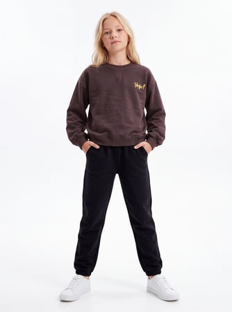 Toontoy Kız Çocuk Göğüsü Perfect Armalı Sweatshirt