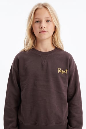 Toontoy Kız Çocuk Göğüsü Perfect Armalı Sweatshirt