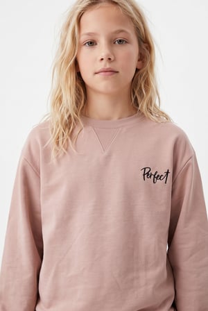 Toontoy Kız Çocuk Göğüsü Perfect Armalı Sweatshirt