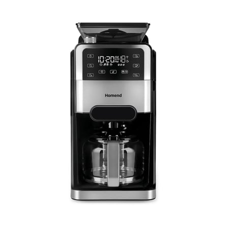 Homend Coffeebreak 5009h Öğütücülü Filtre Kahve Makinesi Cam Hazne Özelliği ile 12 Fincan Kapasite