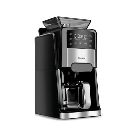 Homend Coffeebreak 5009h Öğütücülü Filtre Kahve Makinesi Cam Hazne Özelliği ile 12 Fincan Kapasite