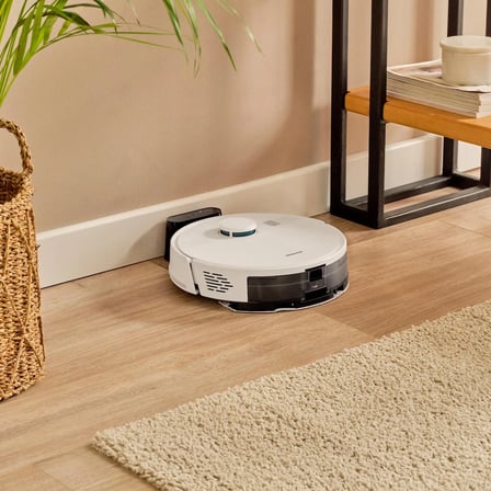 Homend Alex 10 Moplu Ve Haritalamalı 10 KPa Akıllı Robot Süpürge Beyaz