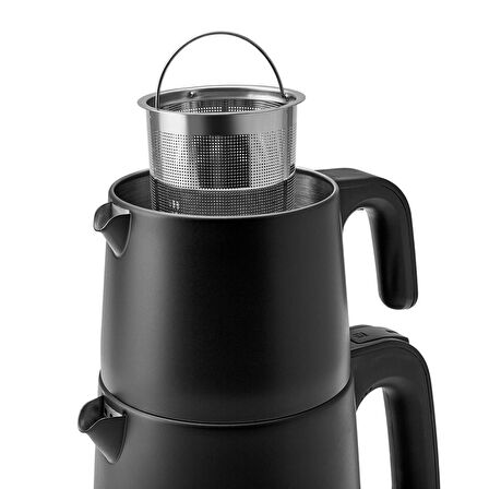 Homend Royaltea 1727H 2000 W Çay Makinesi Mat Siyah 