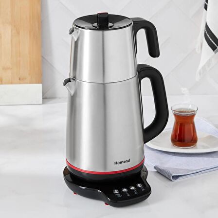 Homend Royaltea Smart 1791H Konuşan 1800 W Çelik 1.9 lt Elektrikli Çay Robotu 