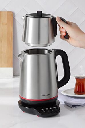 Royaltea Smart 1791h Inox Konuşan Çay Makinesi Siyah (Wİ-Fİ)