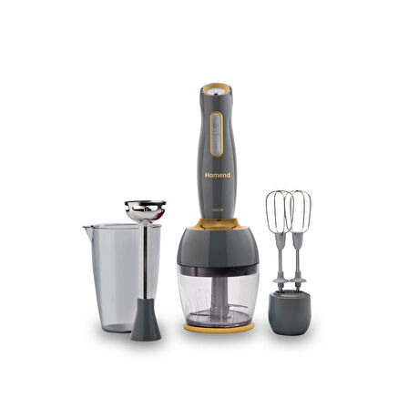 Handmaid 1962H Blender Set Antrasit Gold