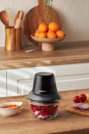 HOMEND Robochop 2108h Doğrayıcı Rondo Siyah Gri