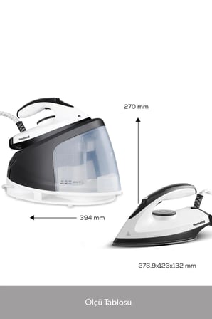 Homend Steamwork 1167H Buhar Kazanlı Ütü Siyah Beyaz 2400 W