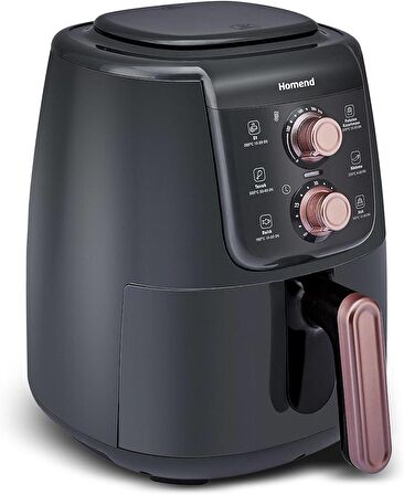 Homend Airfryday 2508H 4 lt Yağsız Airfryer Siyah