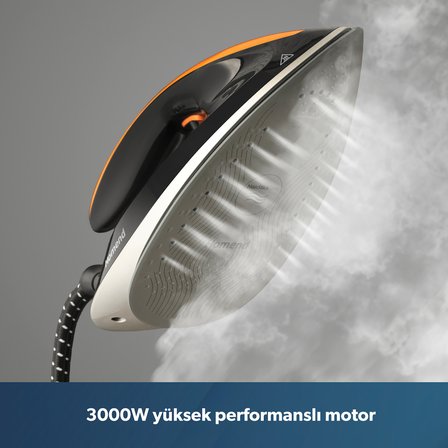 Homend Jetsteam 1174H Otomatik Kumaş Tanımalı 8 Bar Buhar Kazanlı Ütü Siyah Turuncu