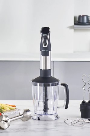 Homend Handmaid 1966h Inox, XLarge Hazneli, Çift Bıçaklı Blender Set