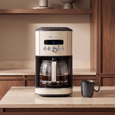 Jumbo X Homend Vintage Coffeebreak 5026H Krem Filtre Kahve Makinesi