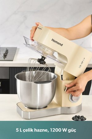 Homend Artfood 3025H Stand Mikser Krem