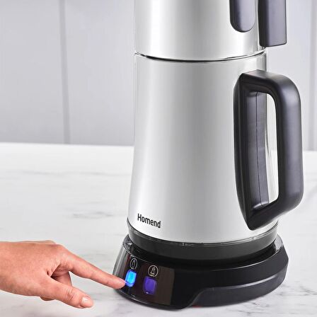 Homend Royaltea Elegant 1776H Parlak Inox Çay Makinesi