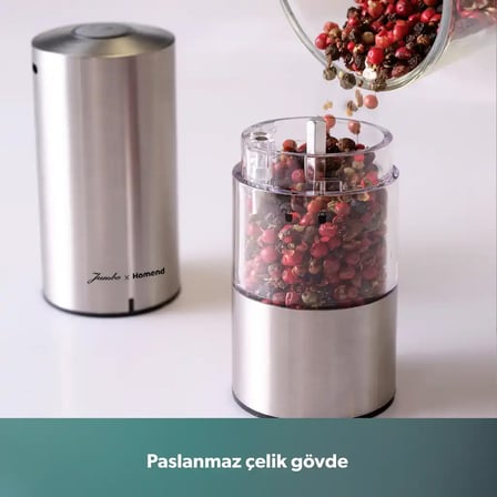 Jumbo X Homend Grindgo 6003H Şarjlı Baharat Değirmen Seti