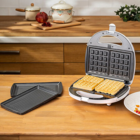 Homend 1319H Toastbuster Beyaz Tost/Waffle Makinesi