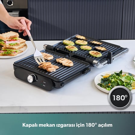 Homend Grilliant 1366H Çıkarılabilir Plakalı Tost ve Izgara Makinesi