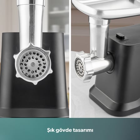 Homend Meatbox 3102H Kıyma ve Salça Makinesi 1000W Paslanmaz Çelik Materyal ile Güçlü Performans