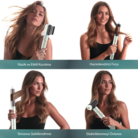 Homend Hairmony 4606h Plus Saç Kurutma ve Şekillendirme Seti Su Yeşili