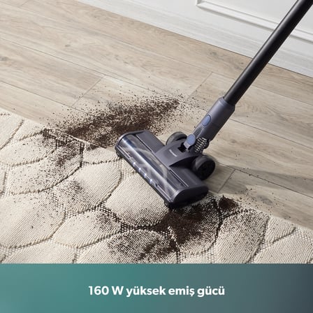Homend Dustrider 1271H 160W Şarjlı Dikey Süpürge 12 kPa Emiş Gücü