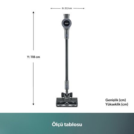 Homend Dustrider 1271H 160W Şarjlı Dikey Süpürge 12 KPA