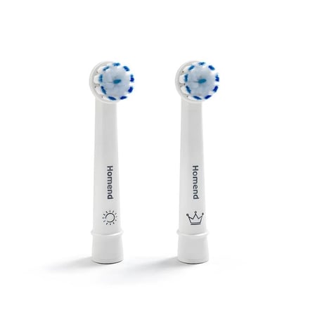 Homend Brushboss 4701H Şarjlı Diş Fırçası Uyumlu Yedek Başlık Beyaz