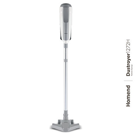 Homend Dustroyer  1272H 2 in 1 Kablolu Dikey Süpürge Beyaz Gri