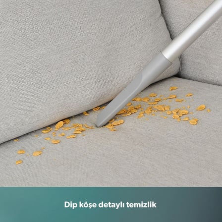 Homend Dustroyer 1272H 2 In 1 Kablolu Dikey Süpürge Beyaz Gri 700 ml Toz Haznesi ile Kolay Temizlik