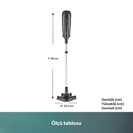 Homend Dustroyer 1272H 2 In 1 Metal Borulu Kablolu  Dikey Süpürge Siyah