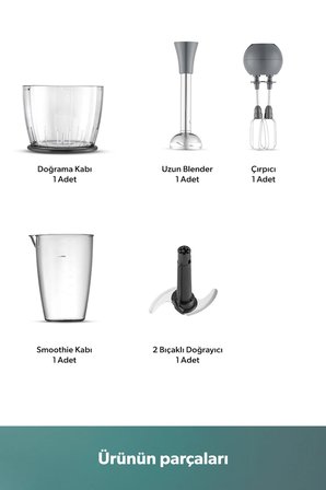 Homend Handmaid 1967H Blender Set Antrasit Siyah
