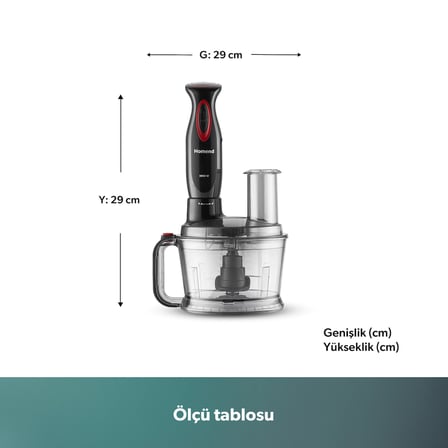 Homend Functionall 2851H Mutfak Robotu 2000 Watt Güç, 1,5 Litre Kapasite ve Çoklu Fonksiyonlar