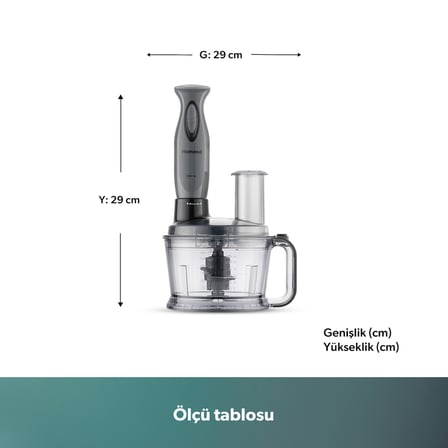 Homend Functionall 2851H Çoklu Set Mutfak Robotu 2000 Watt 1,5 Litre Kapasite ile Fonksiyonel Kullanım
