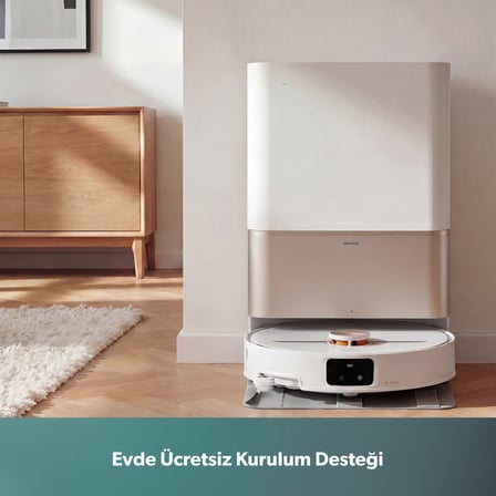 Homend Alex 50 Pro Ulticlean AI Destekli Akıllı Robot Süpürge 28000 Pa Emiş Güçlü Beyaz