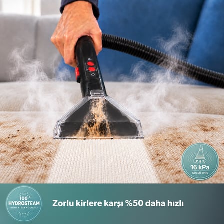 Homend Stain-X 1257H 2 in 1 Halı ve Buharlı Temizleme Makinesi