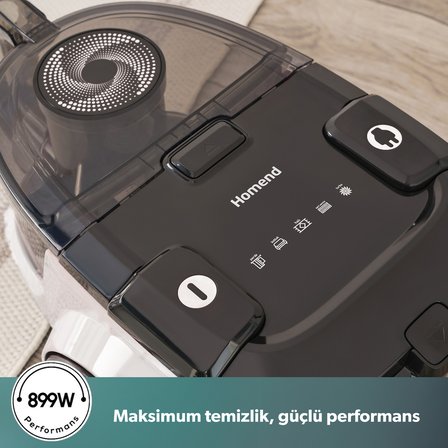 Homend Dustroyer 1255H Yatay Süpürge Beyaz